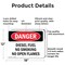 Signmission Diesel Fuel No Smoking No Open Flames Danger Sign, Aluminum, 18in W x 12in L, 2PK OS-2PACK-DS-A-1218-L-2364 - alternate 4
